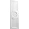 Ekena Millwork True Fit PVC Center Circle Arts & Crafts Fixed Mount Shutters, White, 12W x 48H, PR TFP001AC12X048WH - alternate 12